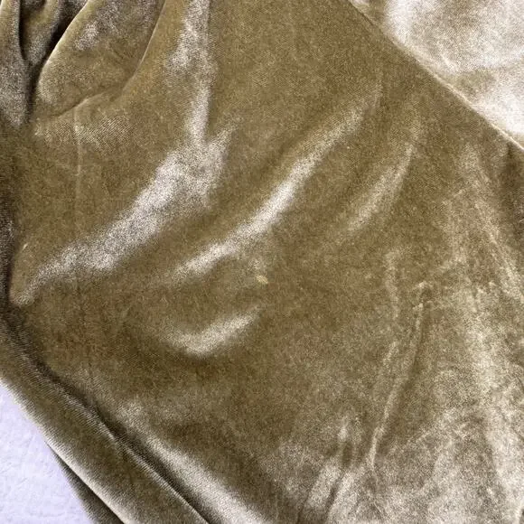 Araminta James Velour Jogger Olive Green Women’s Small Pockets Y2K Velvet Lounge - Picture 9 of 13